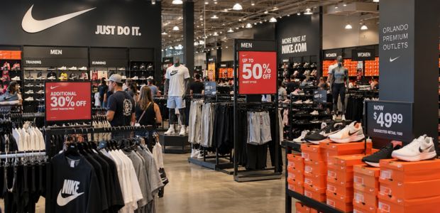 Descuentos en la tienda de Nike en Orlando International Premium Outlets.
