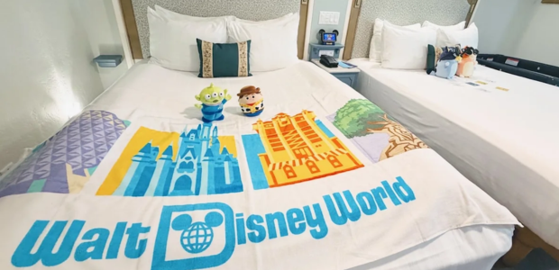 Habitación de hotel dentro del complejo Walt Disney World en Orlando.