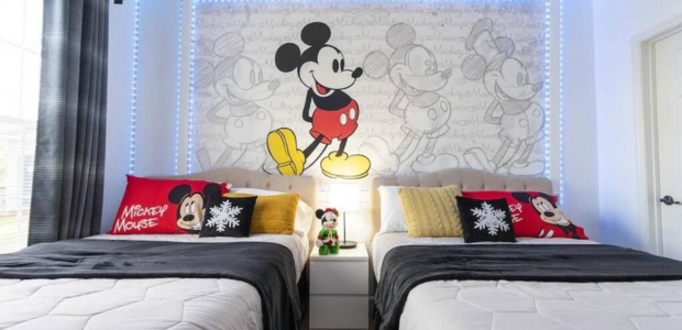 Habitación de hotel dentro del complejo Disney en Orlando.